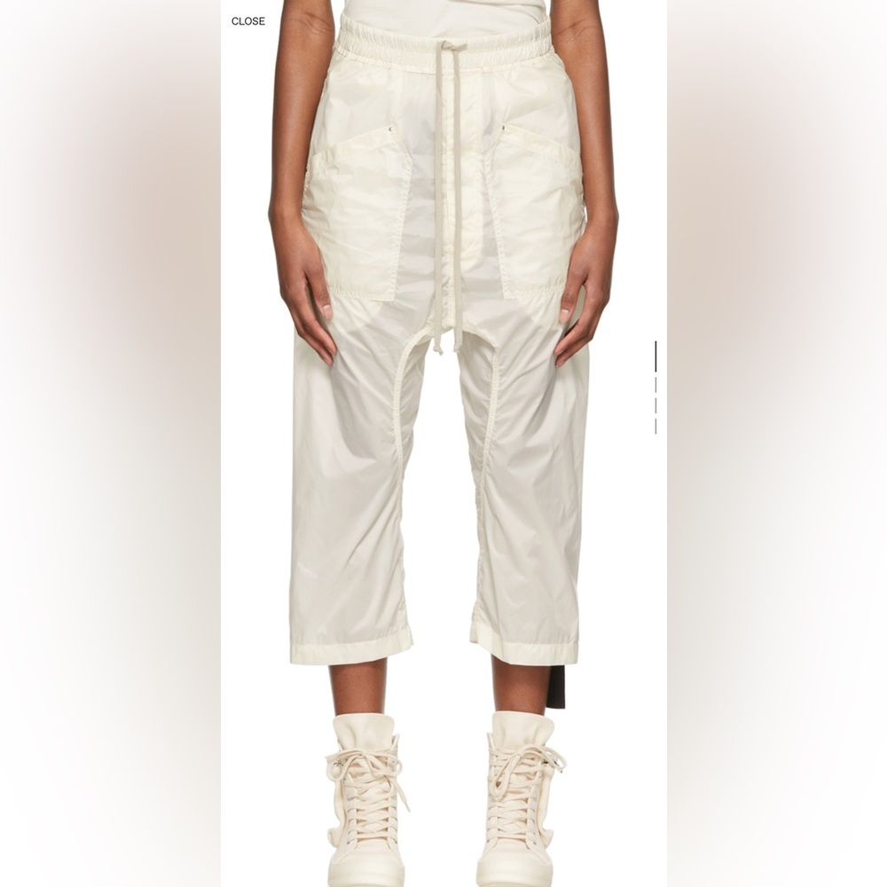 Rick Owens DRKSHDW Off-White Recycled Nylon Trousers